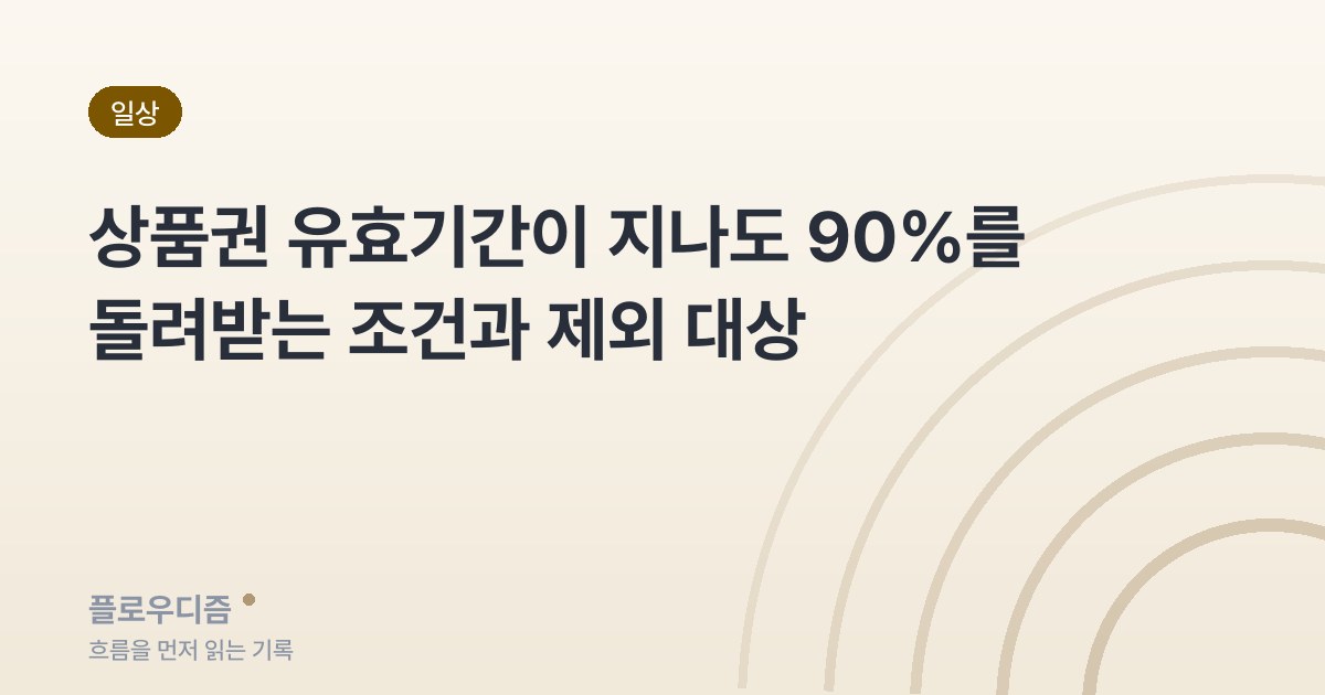 상품권 유효기간과 환불 비율을 단계별로 적은 카드 이미지